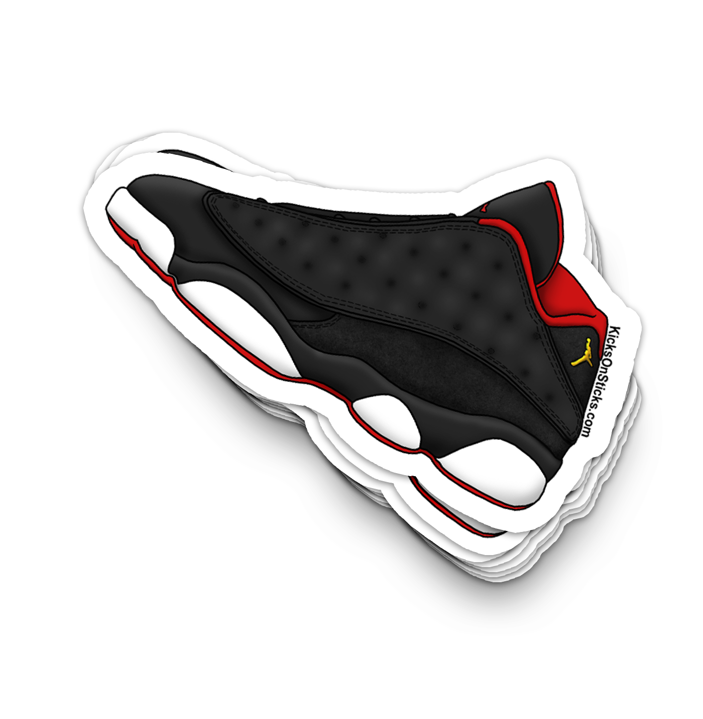 Jordan 13 Low "Bred" Sneaker Sticker