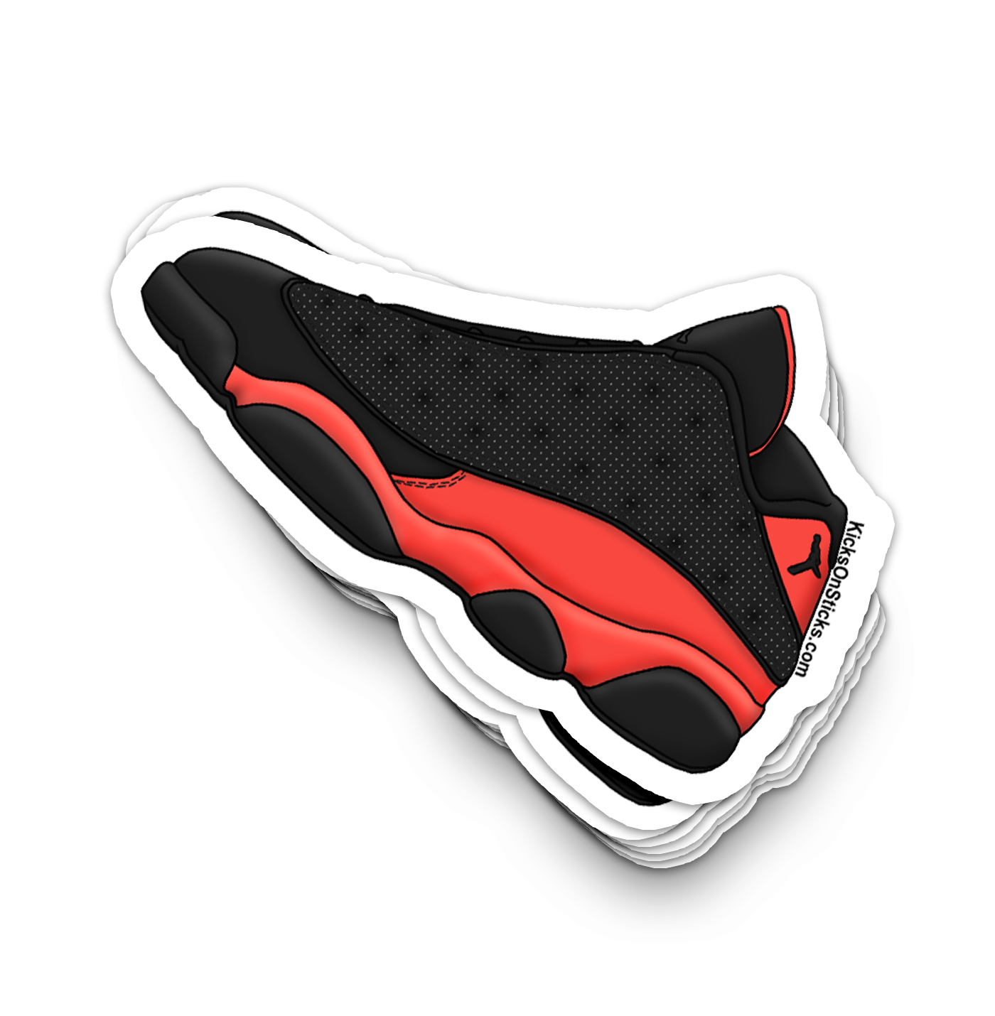 Jordan 13 Low "CLOT Black Red" Sneaker Sticker