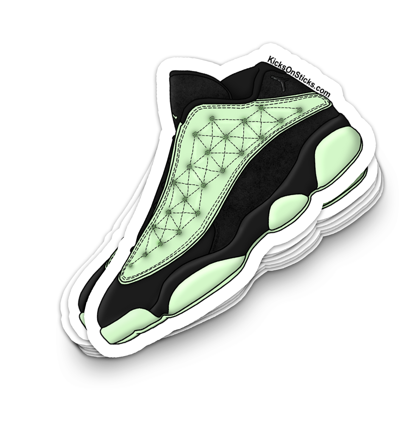 Jordan 13 Low "Matrix Singles Day" Sneaker Sticker