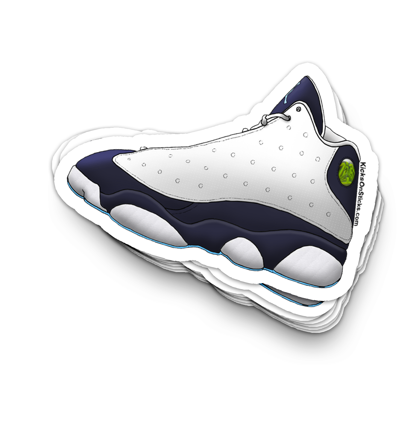 Jordan 13 "Obsidian Powder Blue" Sneaker Sticker