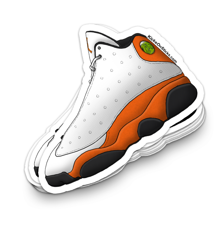 Jordan 13 "Starfish Orange" Sneaker Sticker