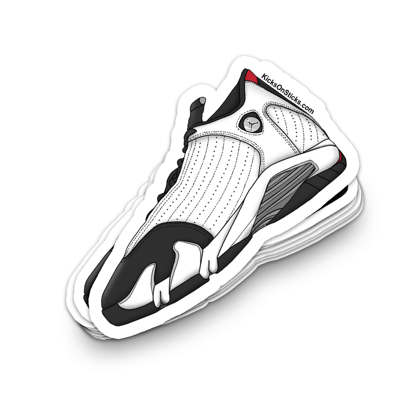 Jordan 14 "Black Toe 2006" Sneaker Sticker