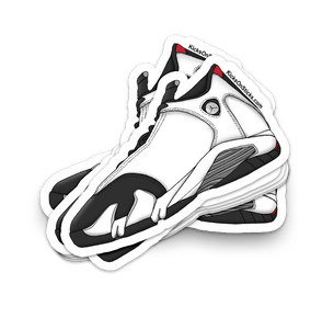 Jordan 14 "Black Toe 2014" Sneaker Sticker