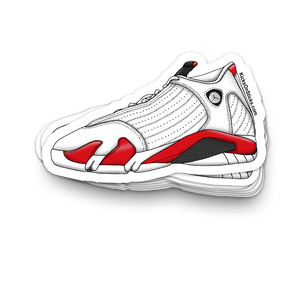 Jordan 14 "Candy Cane" Sneaker Sticker