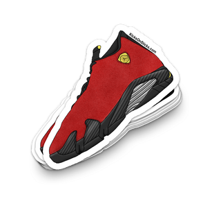 Jordan 14 "Ferrari Challenge Red" Sneaker Sticker
