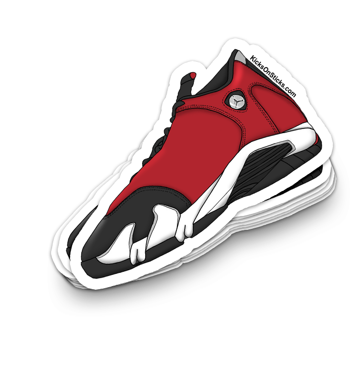 Jordan 14 "Gym Red" Sneaker Sticker