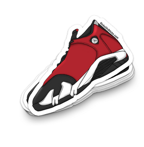 Jordan 14 "Gym Red" Sneaker Sticker