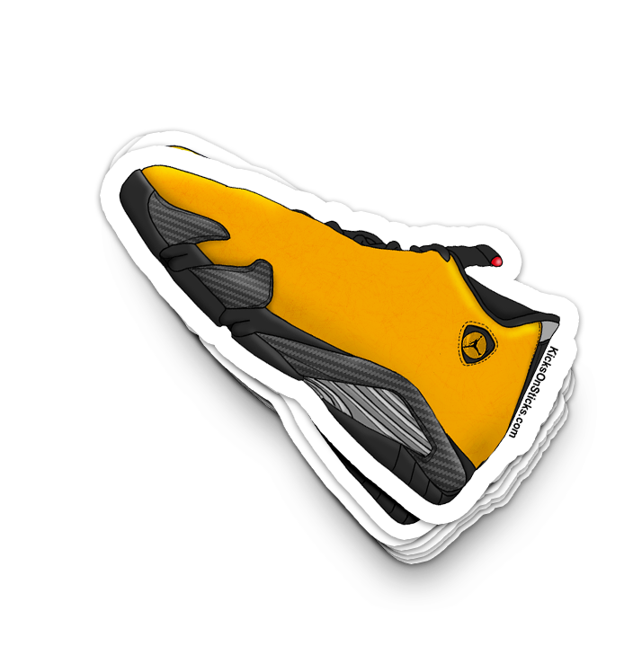 Jordan 14 "Ferrari University Gold" Sneaker Sticker
