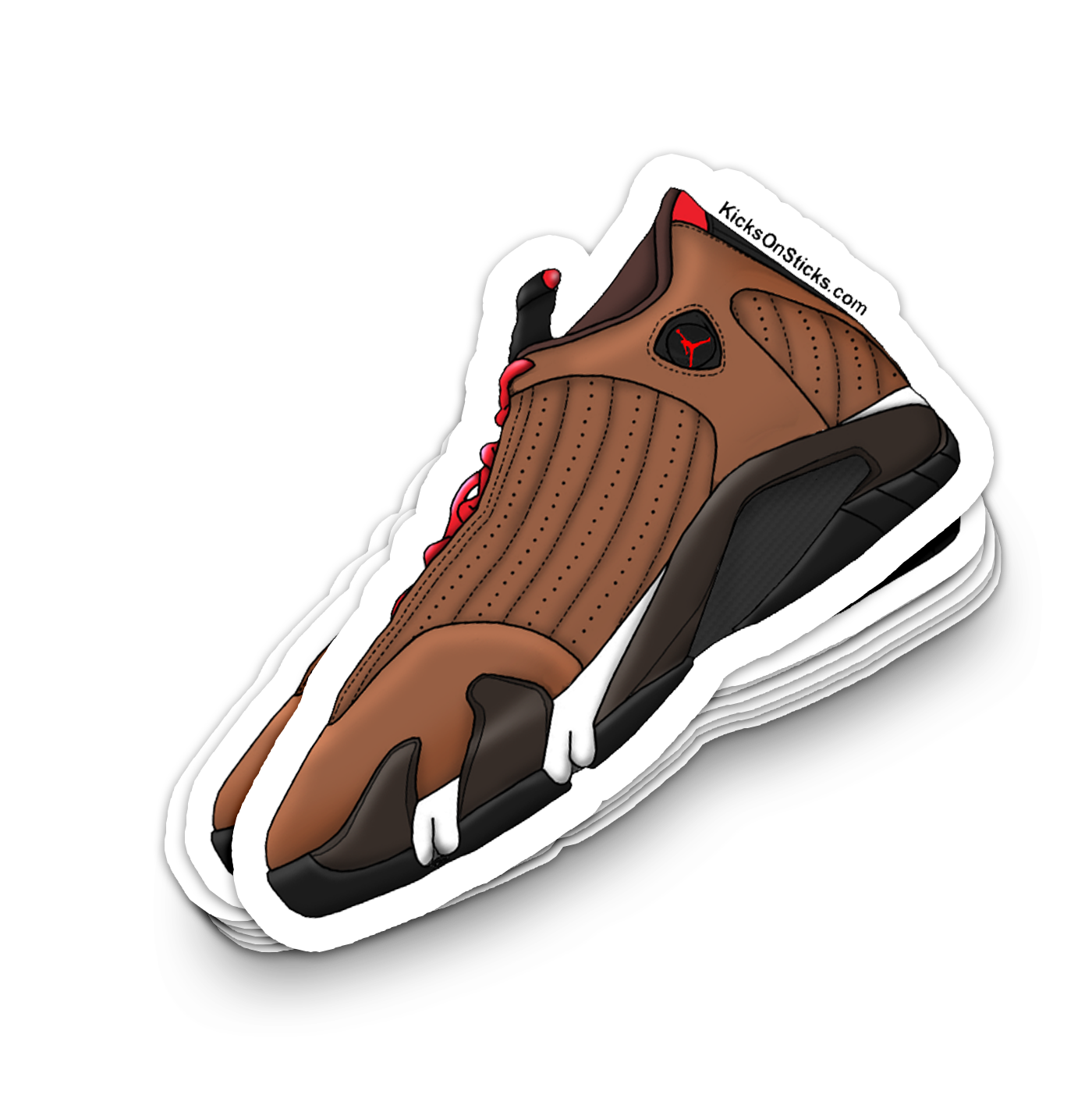 Jordan 14 "Winterized Brown" Sneaker Sticker
