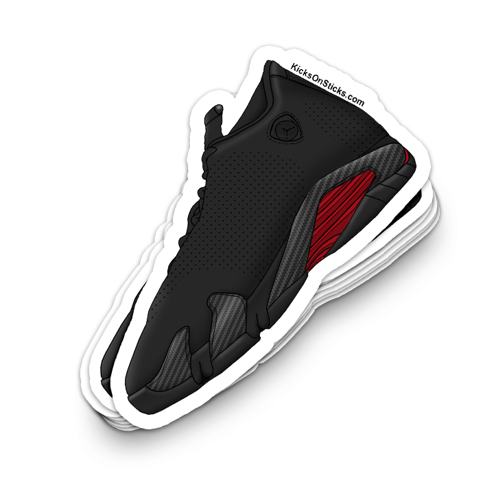 Jordan 14 "Ferrari Black" Sneaker Sticker