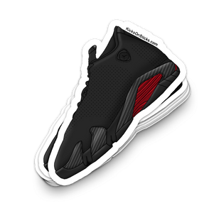 Jordan 14 "Ferrari Black" Sneaker Sticker
