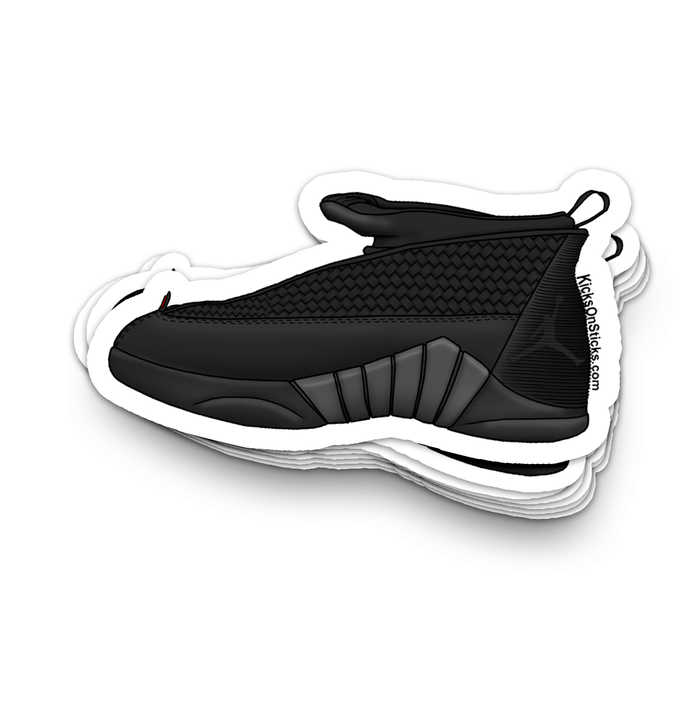 Jordan 15 "Black Varsity Red" Sneaker Sticker
