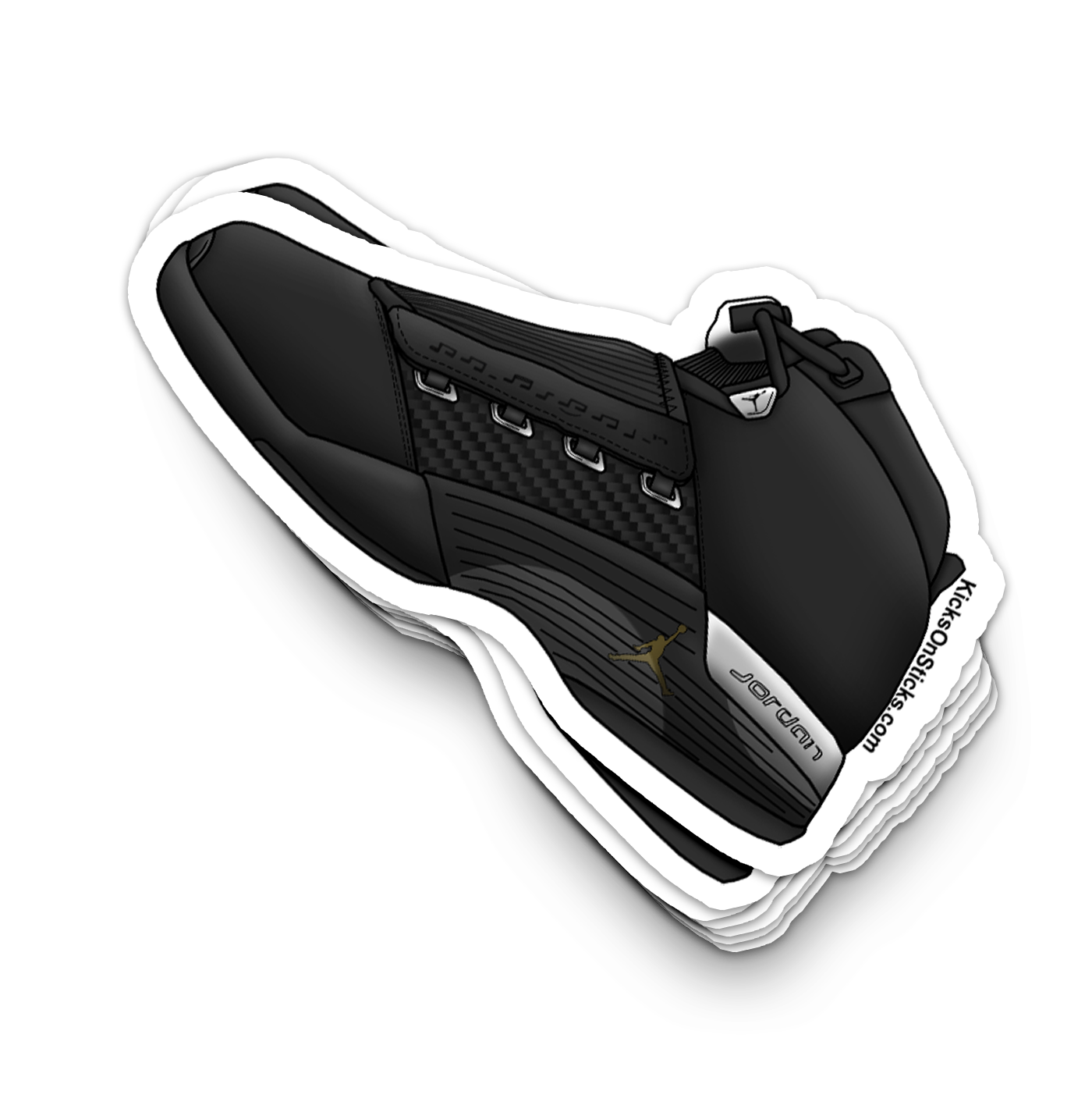 Jordan 17 "OG Black" Sneaker Sticker