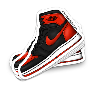Jordan 1 "Bred" Sneaker Sticker