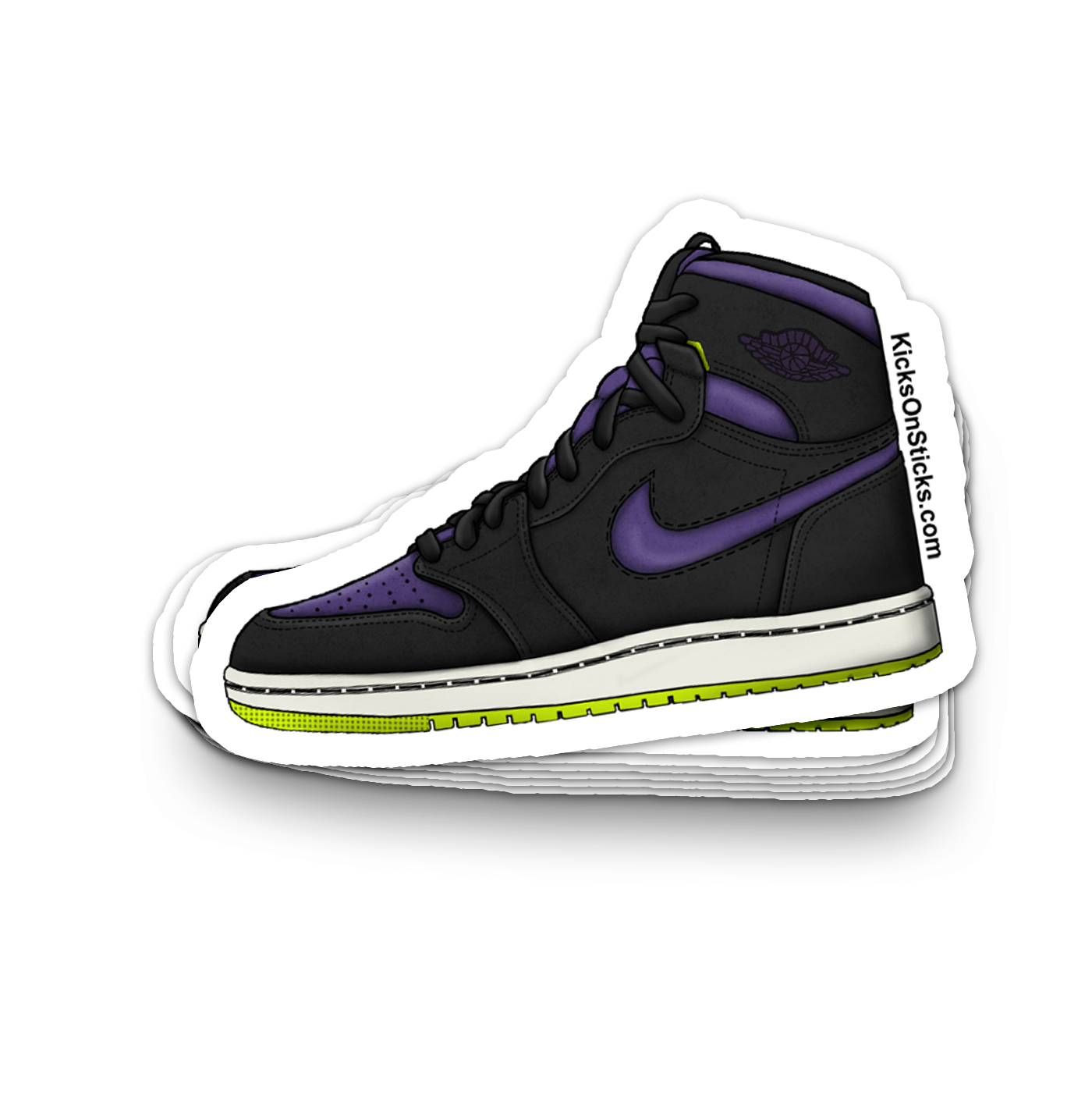 Jordan 1 CMFT "Black Venom" Sneaker Sticker