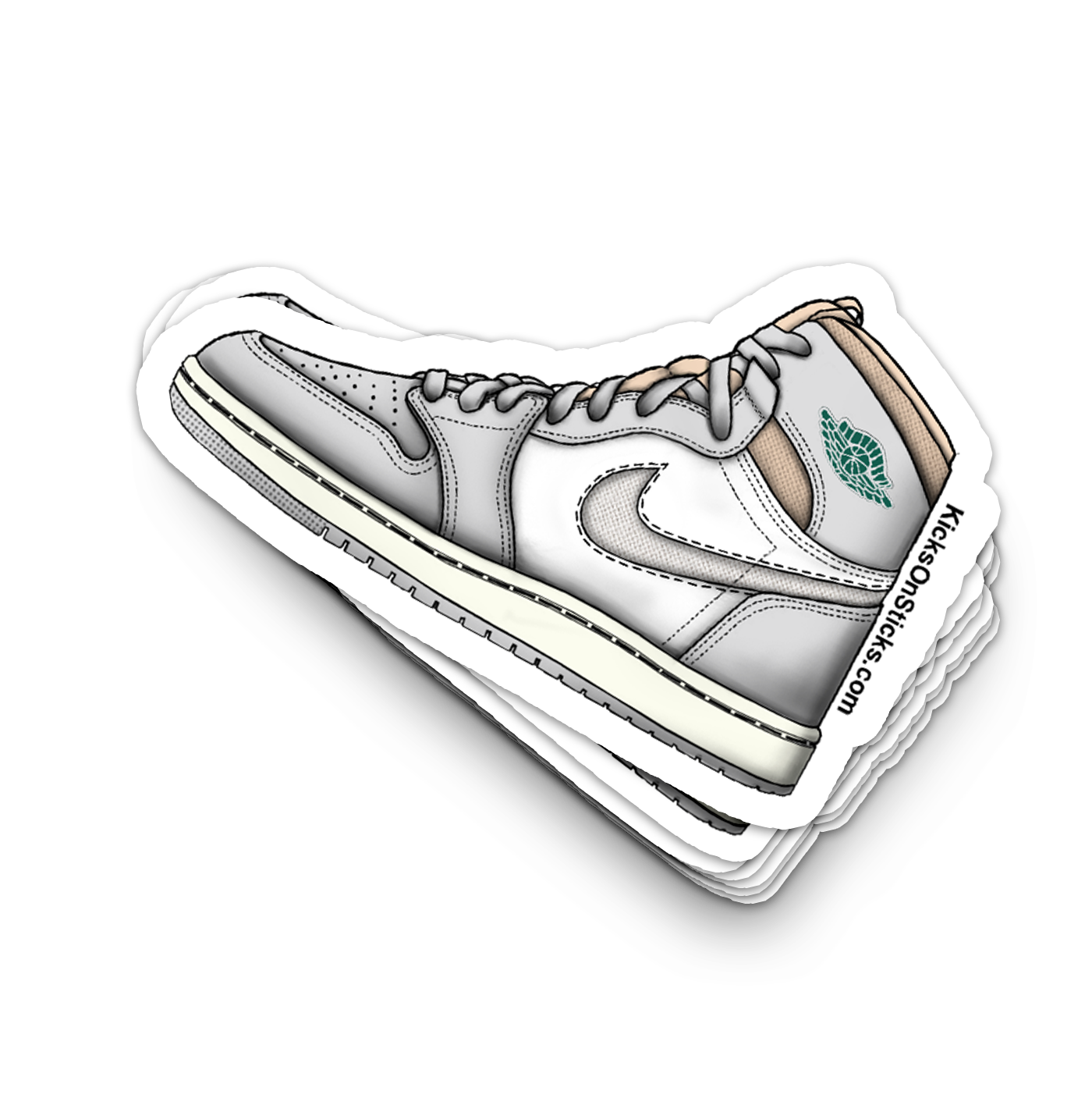 Jordan 1 CMFT "London" Sneaker Sticker