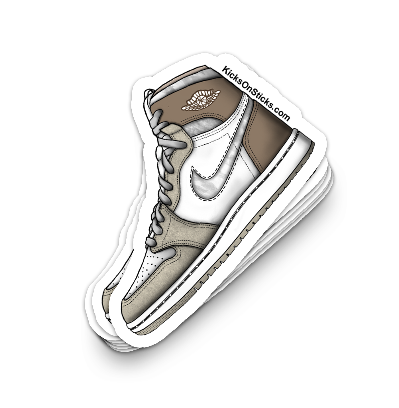 Jordan 1 CMFT "Olive Aura" Sneaker Sticker