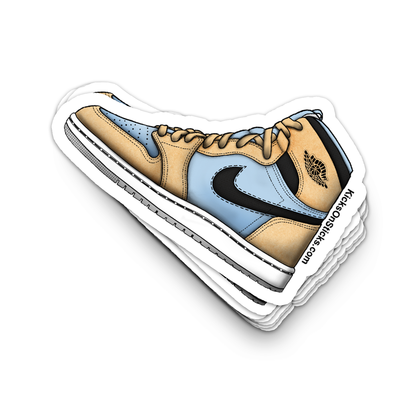 Jordan 1 CMFT "Psychic Blue" Sneaker Sticker