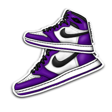 Jordan 1 "Court Purple 2.0" Sneaker Sticker