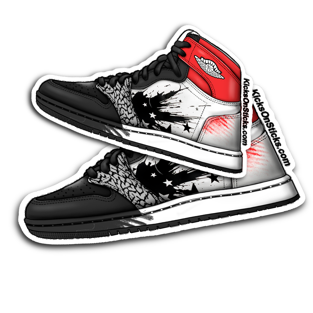 Jordan 1 Dave White Sneaker Sticker