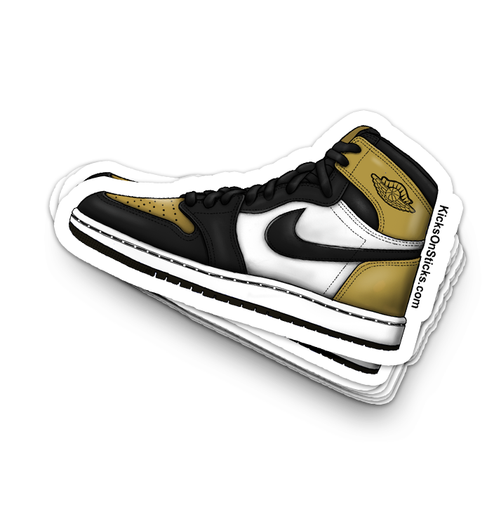 Jordan 1 "Gold Toe 1.0" Sneaker Sticker