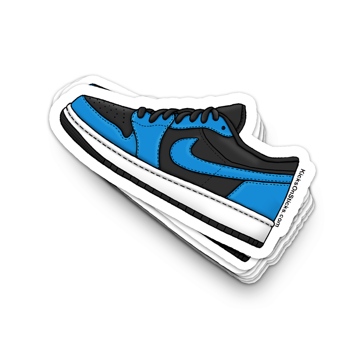 Jordan 1 Low "Laser Blue Black" Sneaker Sticker