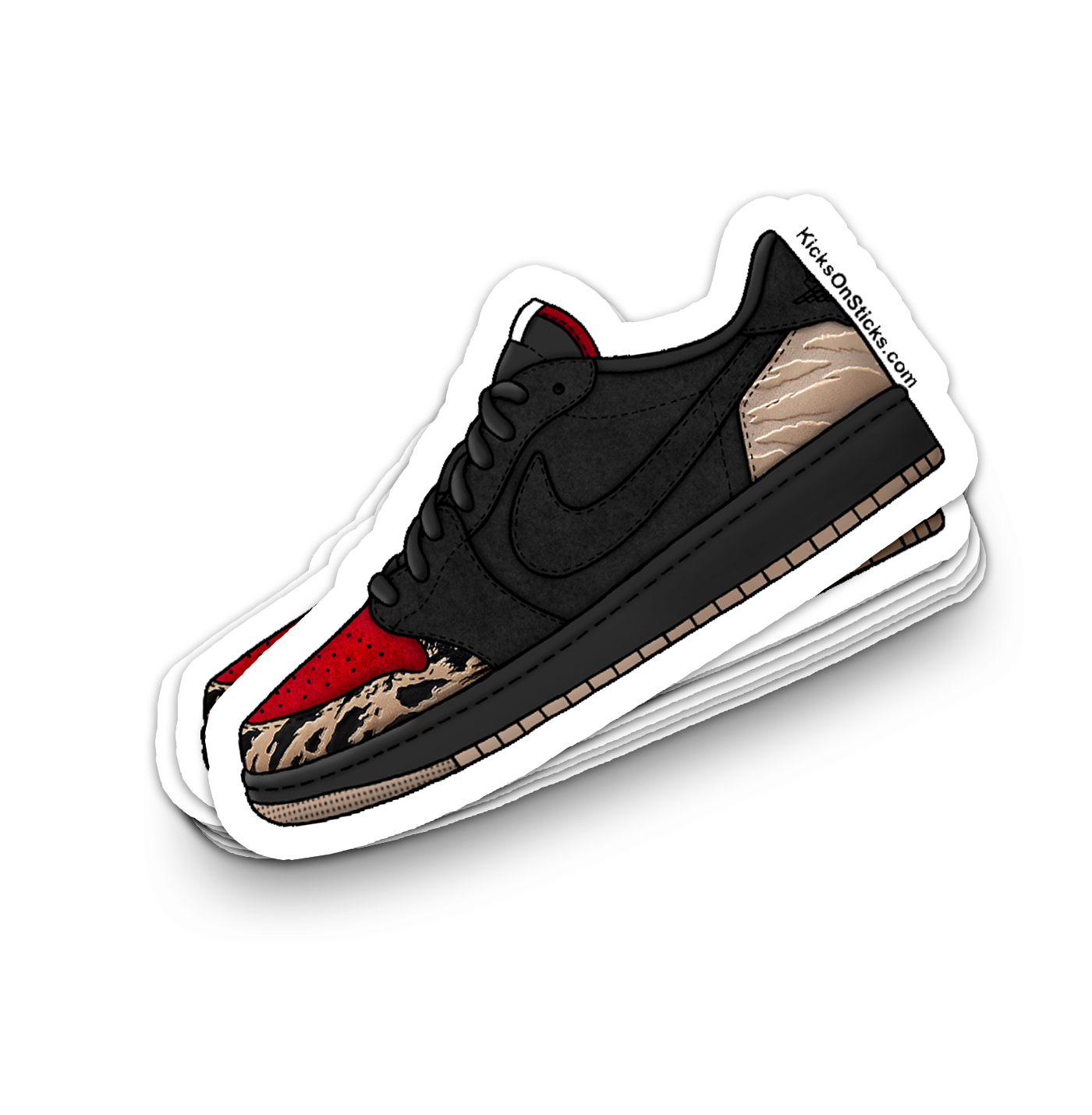 Jordan 1 Low "Solefly" Sneaker Sticker