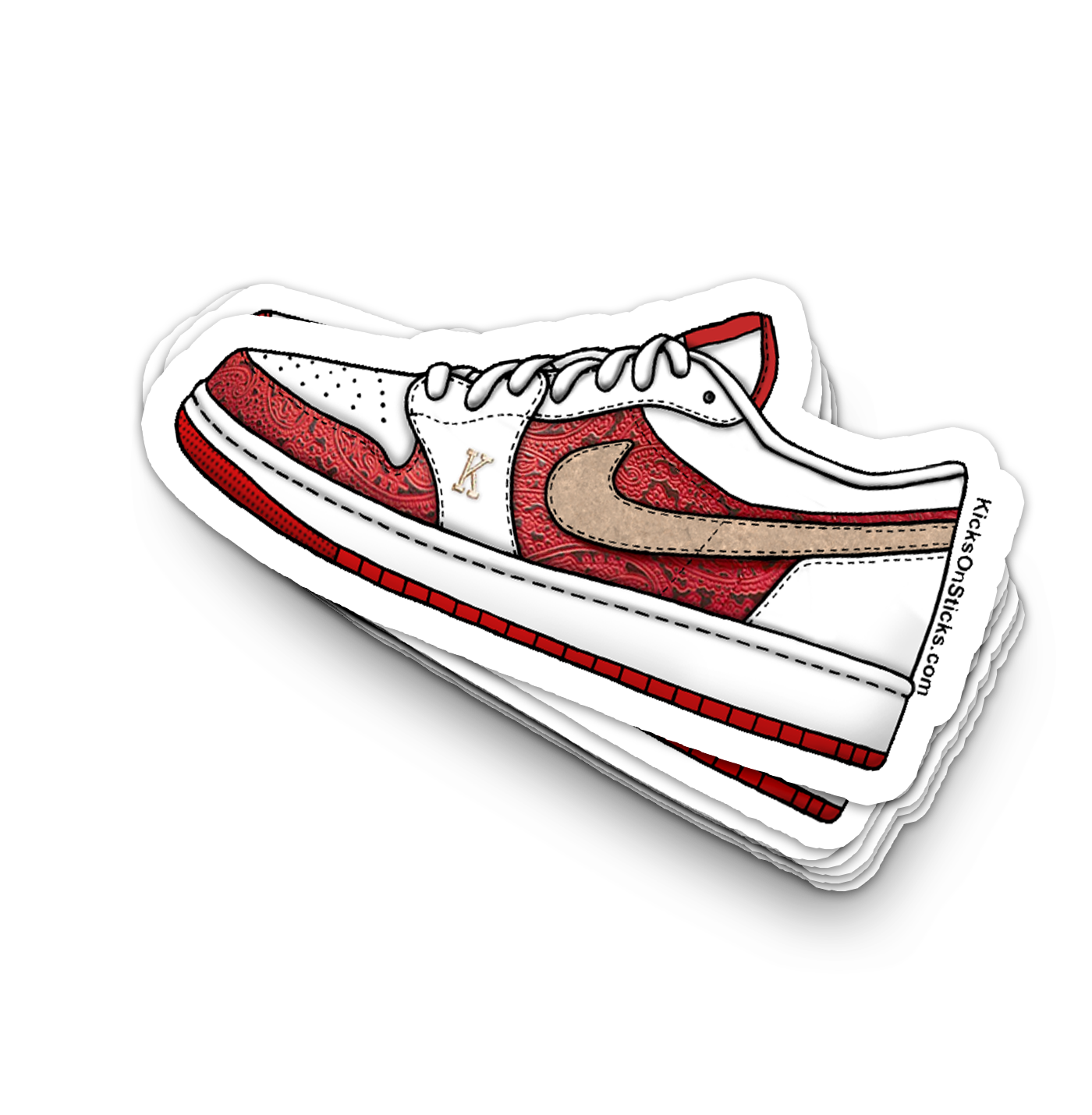 Jordan 1 Low "Spades" Sneaker Sticker