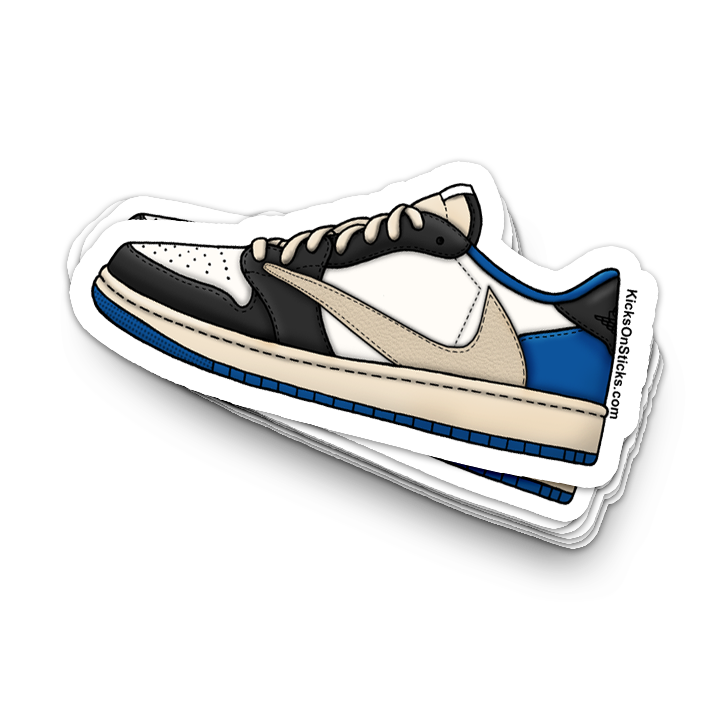 Jordan 1 Low "Travis Scott x Fragment" Sneaker Sticker