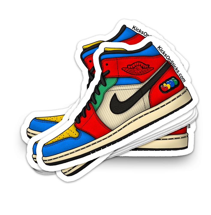 Jordan 1 Mid "Blue The Great" Sneaker Sticker