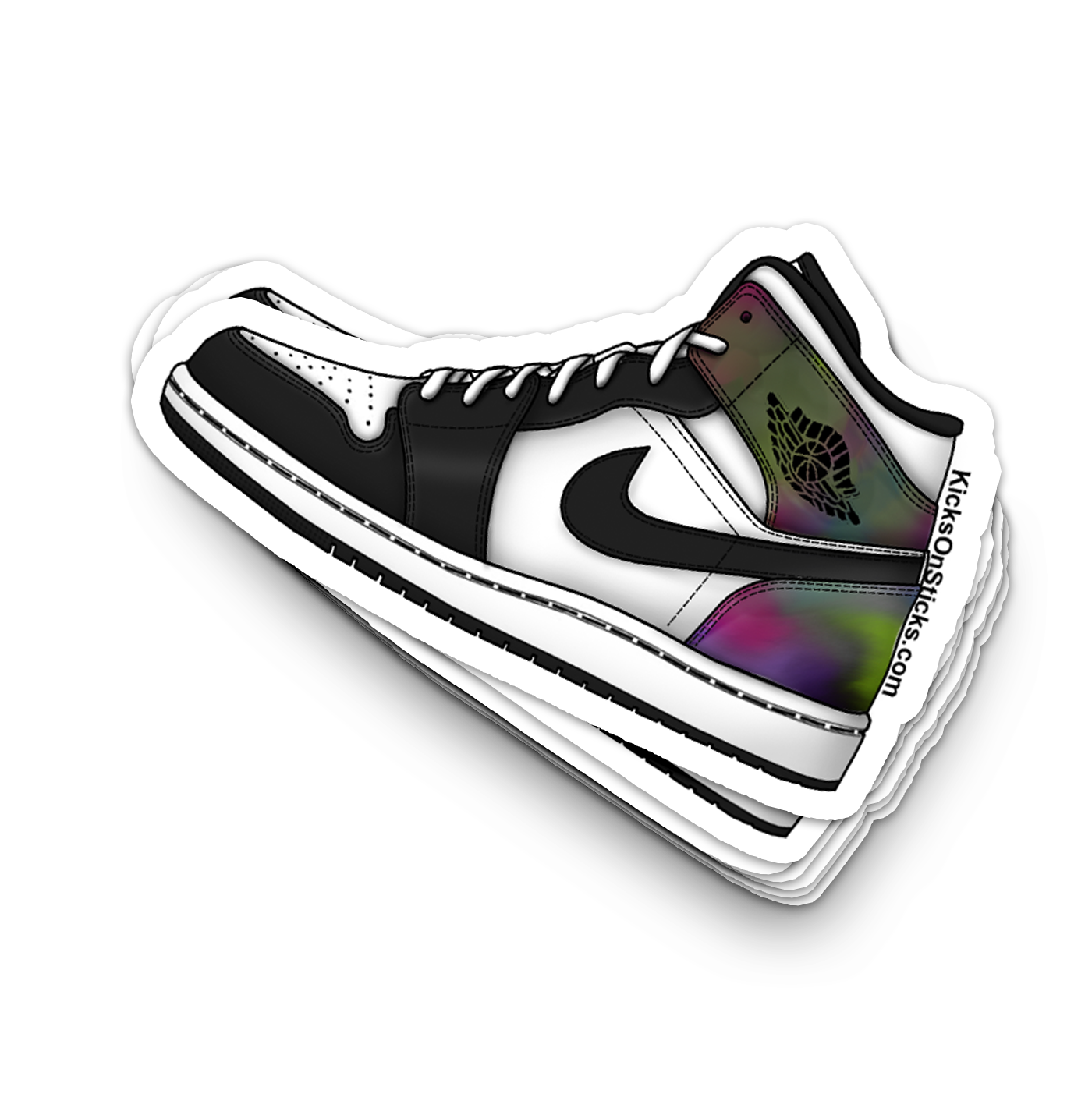 Jordan 1 Mid "Heat Reactive" Sneaker Sticker