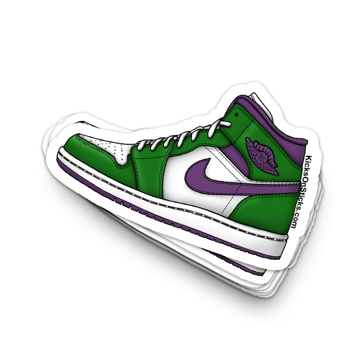 Jordan 1 Mid "Incredible Hulk" Sneaker Sticker