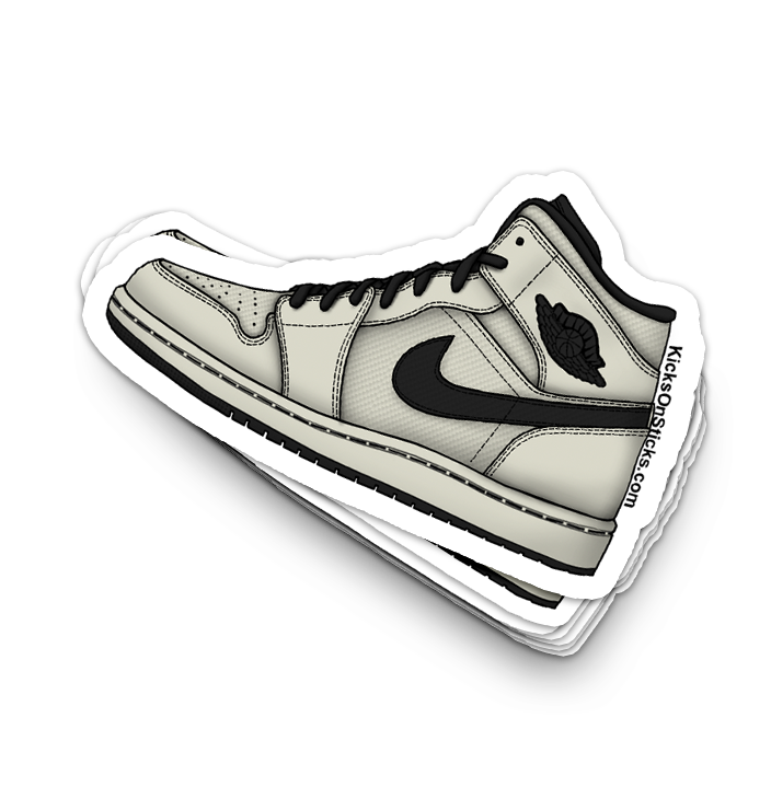 Jordan 1 Mid "Light Bone" Sneaker Sticker