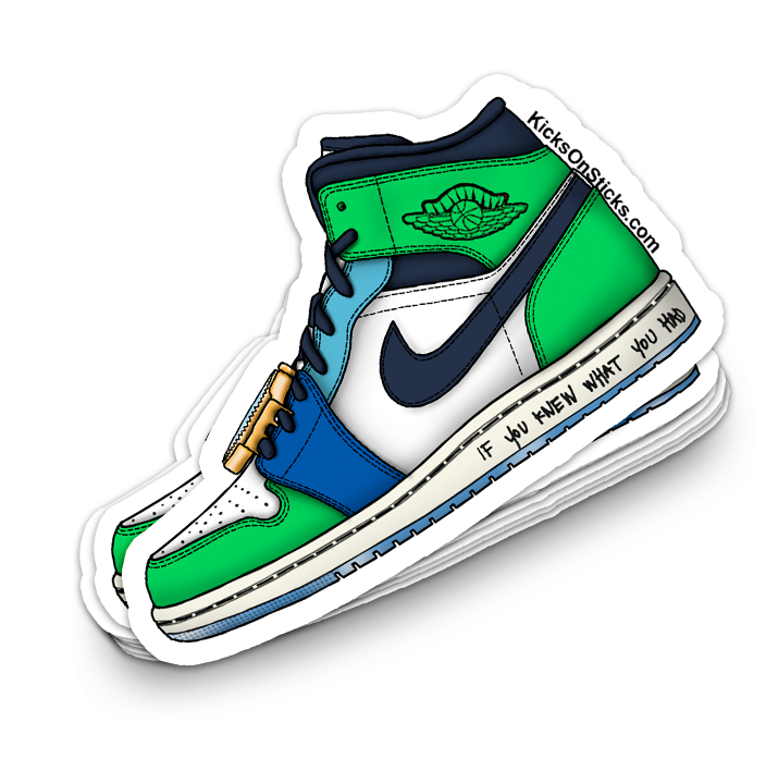 Jordan 1 Mid "Melody" Sneaker Sticker