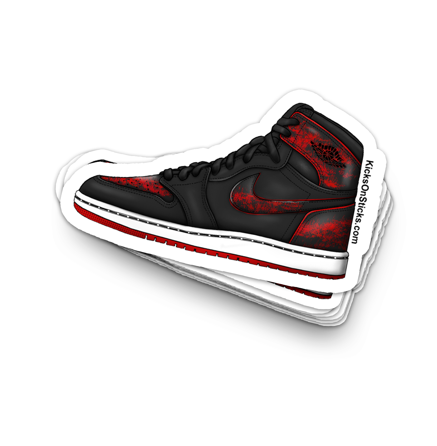 Jordan 1 SB "Lance Mountain Black Distressed" Sneaker Sticker