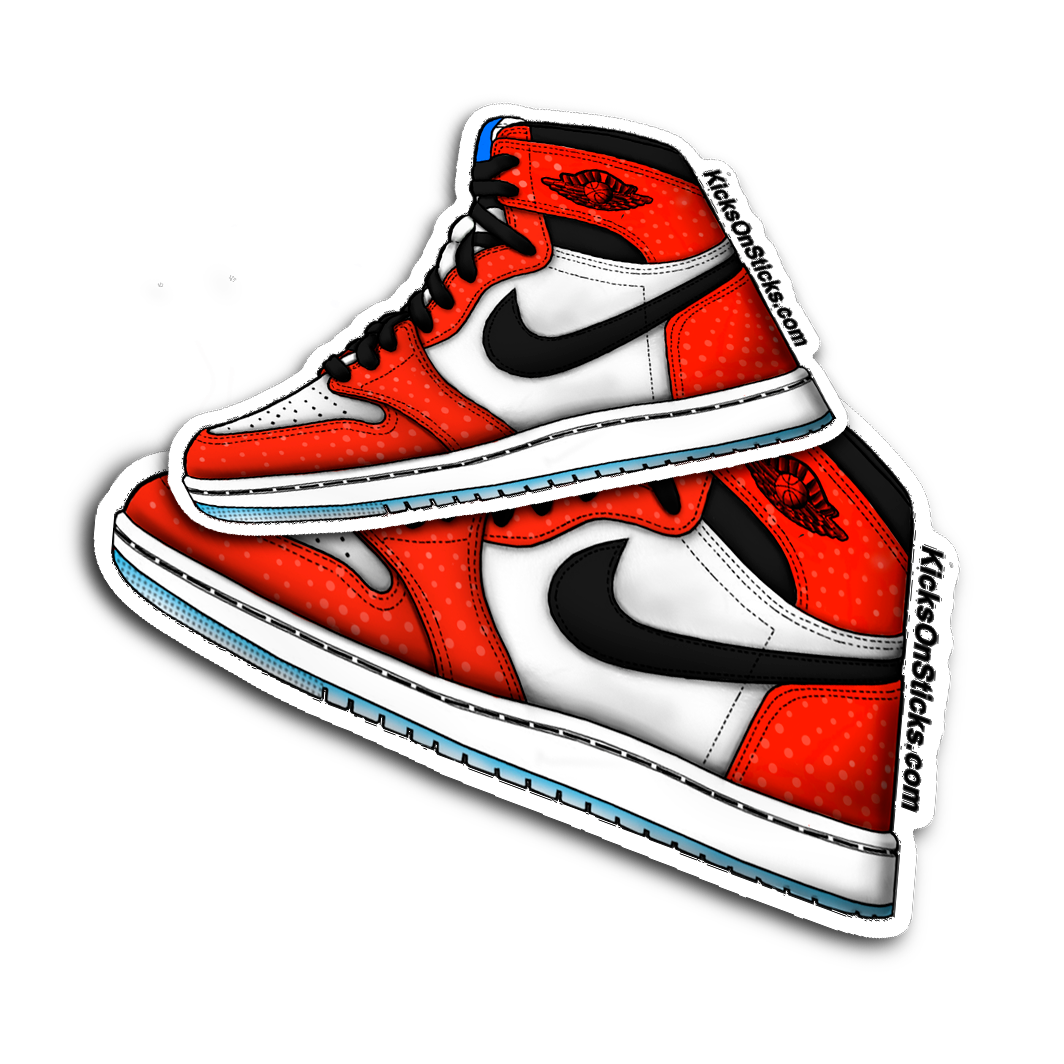 Jordan 1 "Spiderman/Origins" Sneaker Sticker