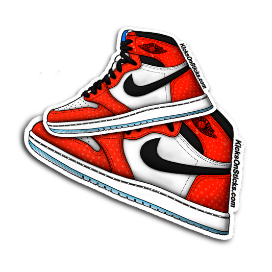 Jordan 1 "Spiderman/Origins" Sneaker Sticker