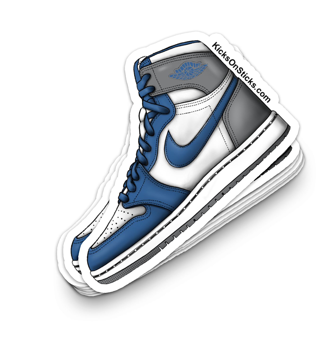 Jordan 1 "True Blue" Sneaker Sticker