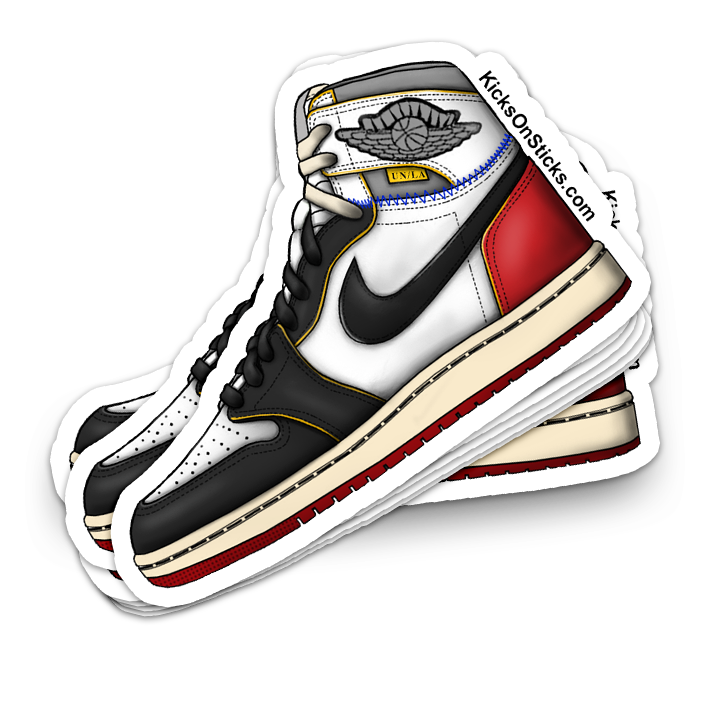 Jordan 1 "Union Black Toe" Sneaker Sticker