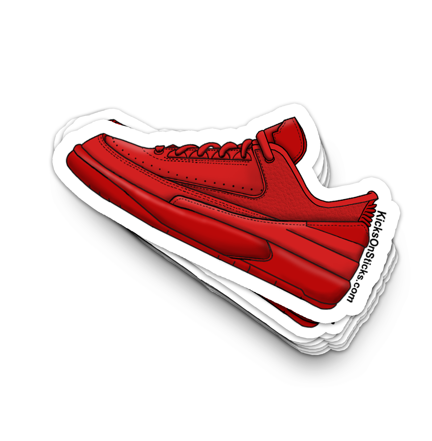 Jordan 2 Low "Gym Red" Sneaker Sticker