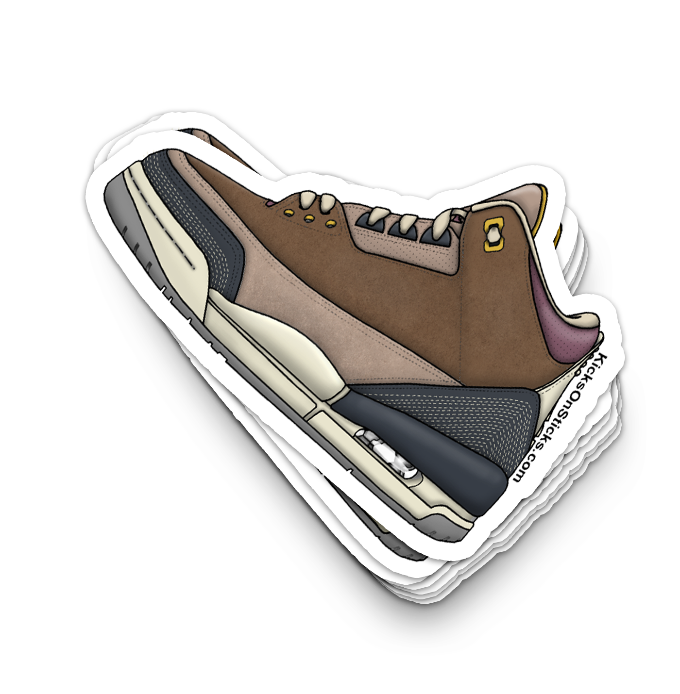 Jordan 3 "Archeo Brown" Sneaker Sticker