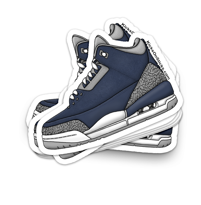 Jordan 3 "Midnight Navy" Sneaker Sticker