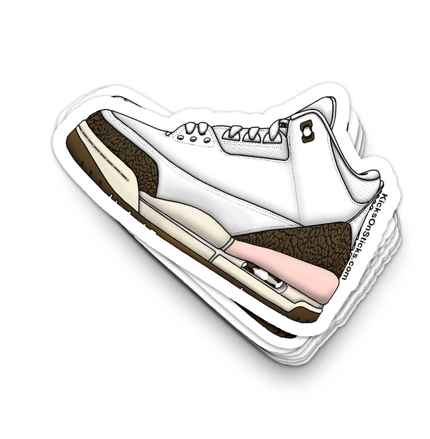 Jordan 3 "Neapolitan" Sneaker Stickers