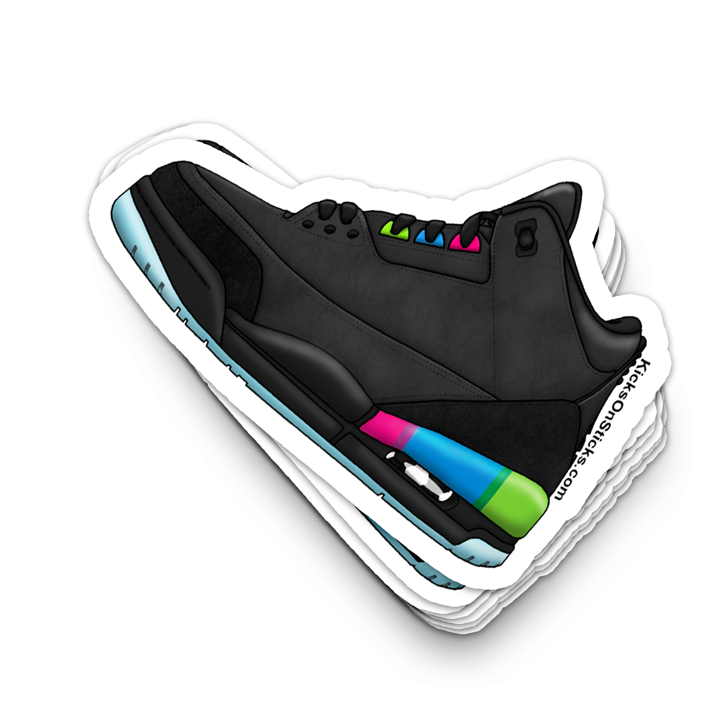 Jordan 3 "Quai 54" Sneaker Sticker