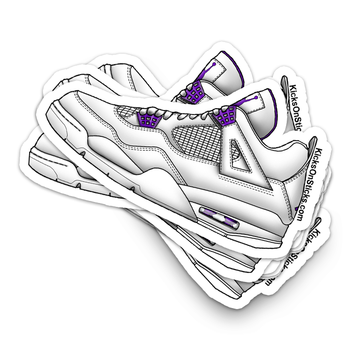 Jordan 4 "Metallic Purple" Sneaker Sticker