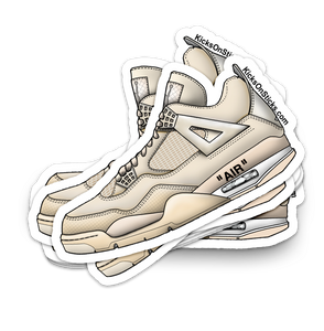 Jordan 4 "Off-White Sail" Sneaker Sticker