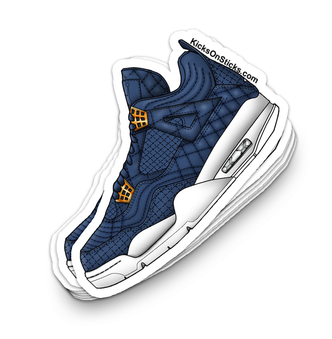 Jordan 4 "Pinnacle Navy" Sneaker Sticker