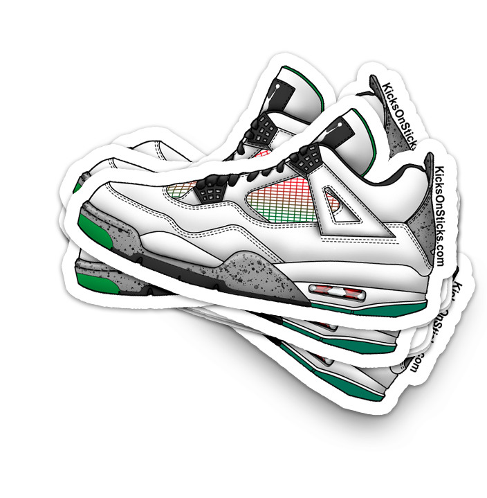 Jordan 4 "Rasta" Sneaker Sticker