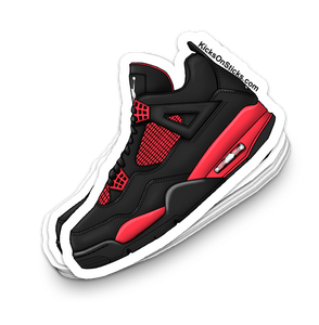 Jordan 4 "Red Thunder" Sneaker Sticker