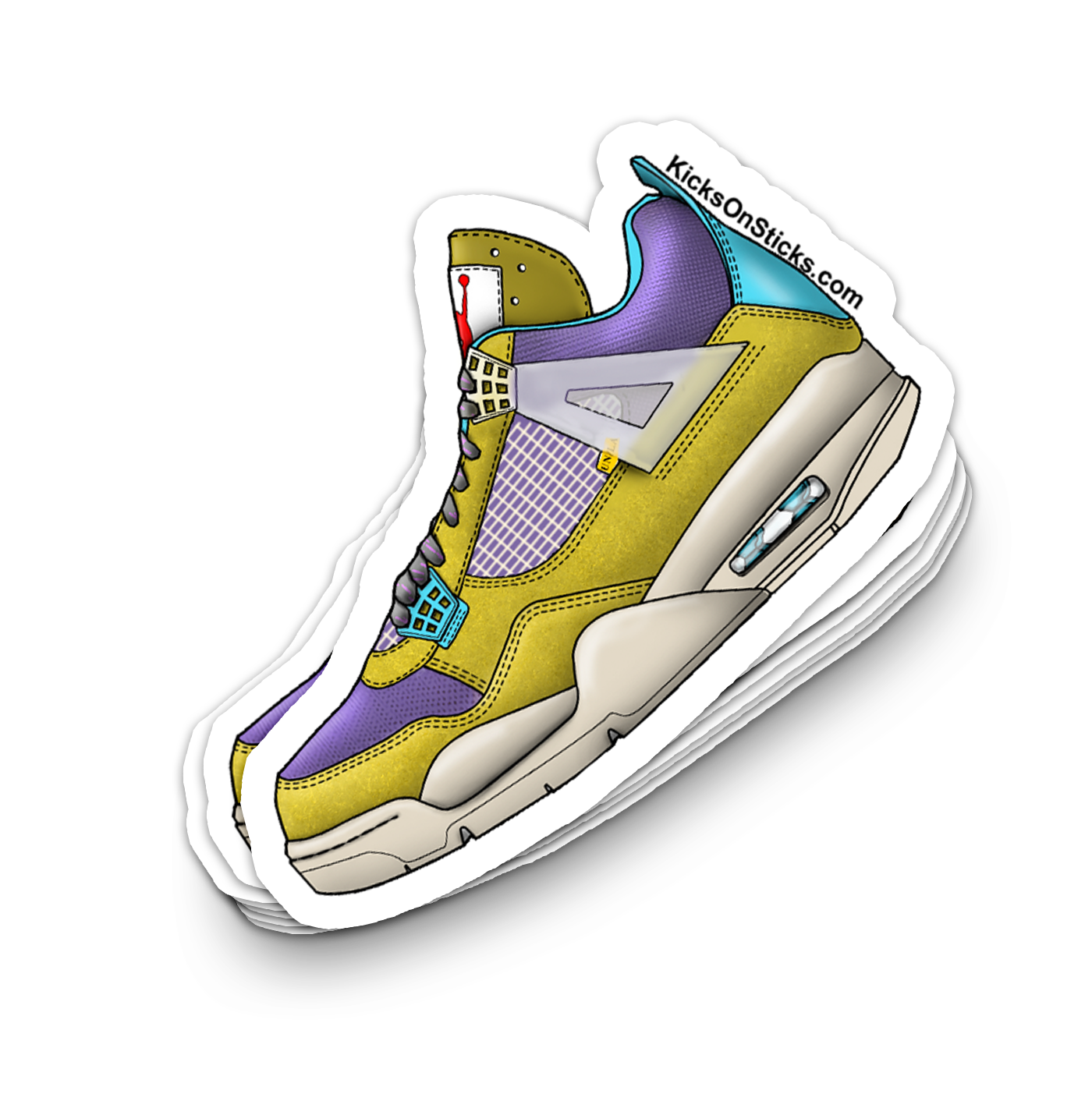 Jordan 4 "Union Desert Moss" Sneaker Sticker